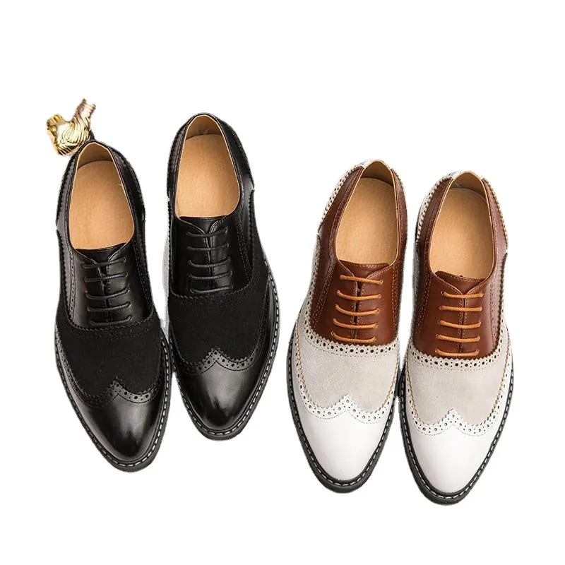 24 spring new British Brock business dress shoes Korean nightclub leisure size men's shoes