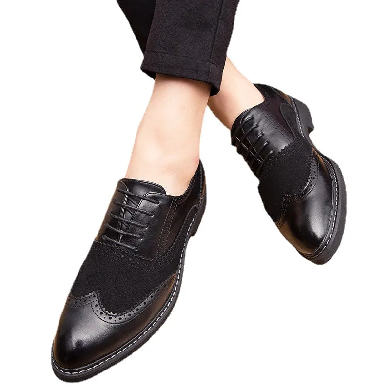 24 spring new British Brock business dress shoes Korean nightclub leisure size men's shoes