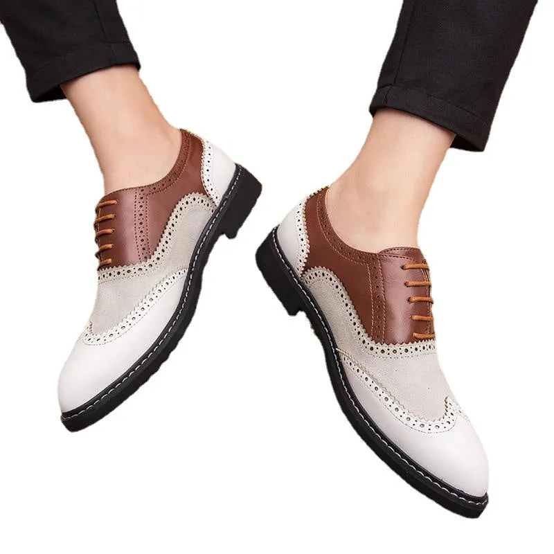 24 spring new British Brock business dress shoes Korean nightclub leisure size men's shoes