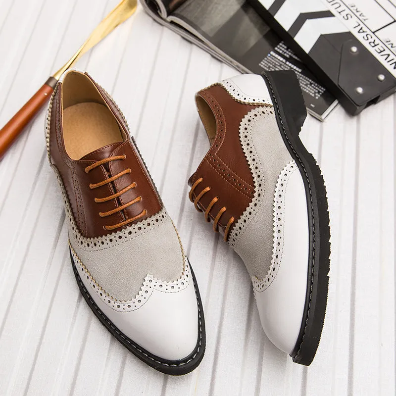24 spring new British Brock business dress shoes Korean nightclub leisure size men's shoes