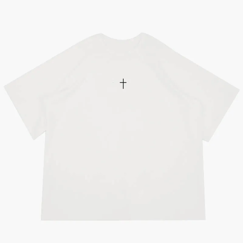 benpaolv Cross Embroidery Darkcore T-Shirt