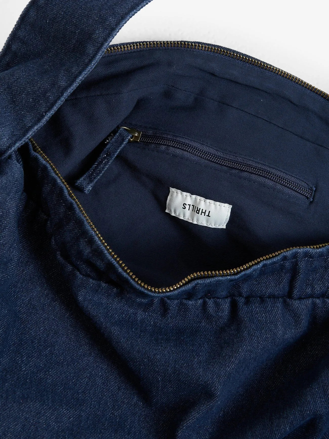 Dana Denim Crescent Bag - Indigo Rinse