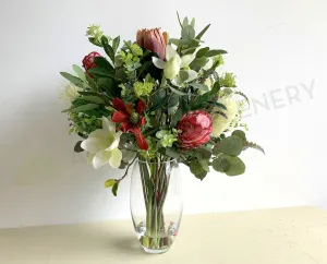 FA1114 - Natives & Magnolia Floral Arrangement (70cm Height) REF: Renee T