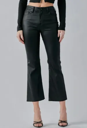 Hidden-Black Coated Cropped Flare