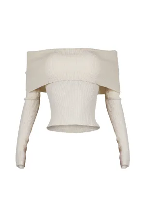 Jelena Off Shoulder Sweater Top