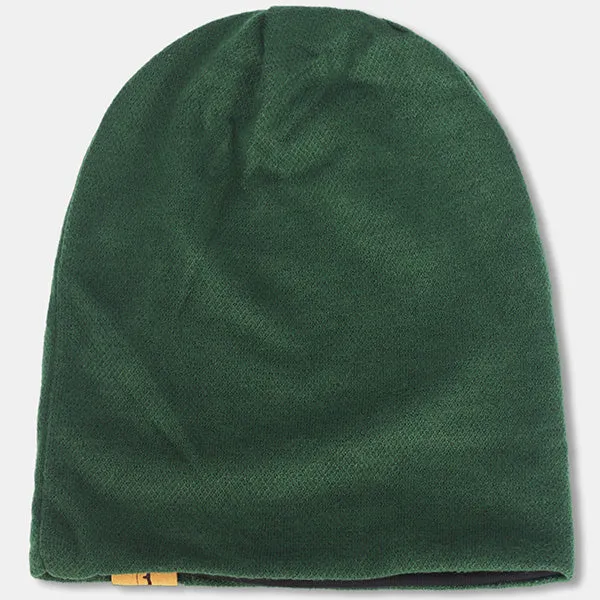Men Jersey Long Slouchy Beanie Hat B010