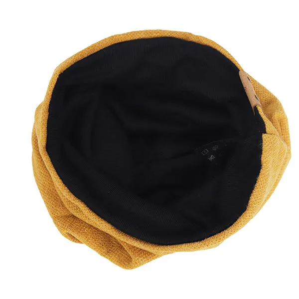 Men Jersey Long Slouchy Beanie Hat B010