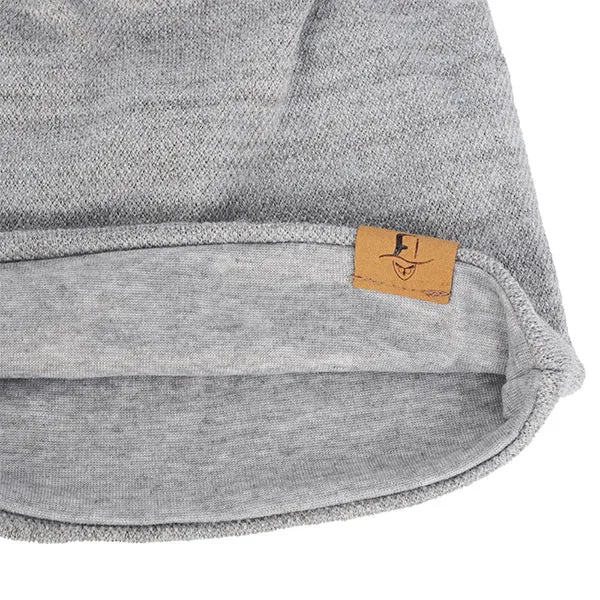 Men Jersey Long Slouchy Beanie Hat B010