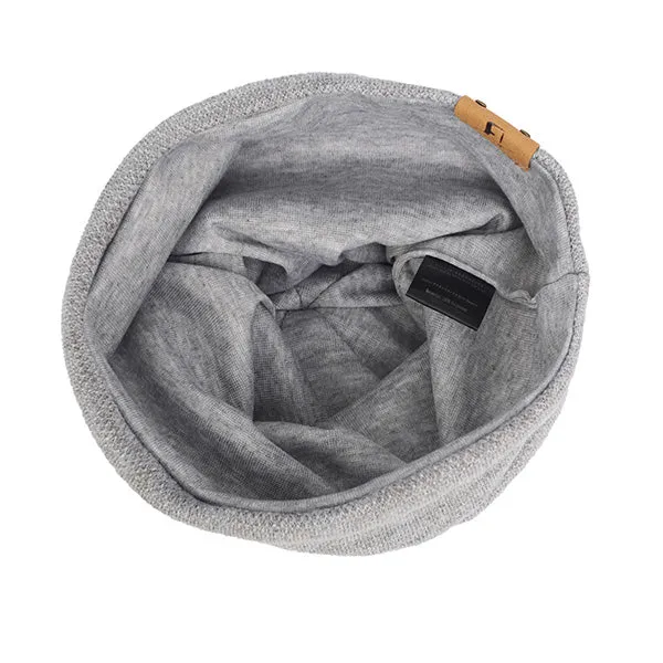 Men Jersey Long Slouchy Beanie Hat B010