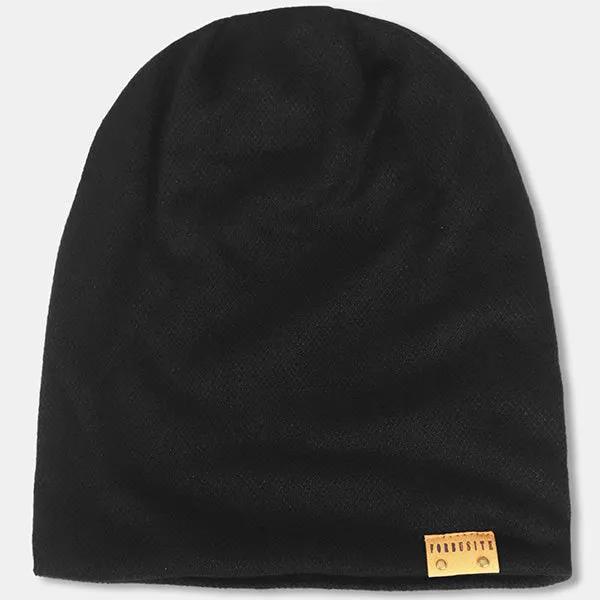 Men Jersey Long Slouchy Beanie Hat B010