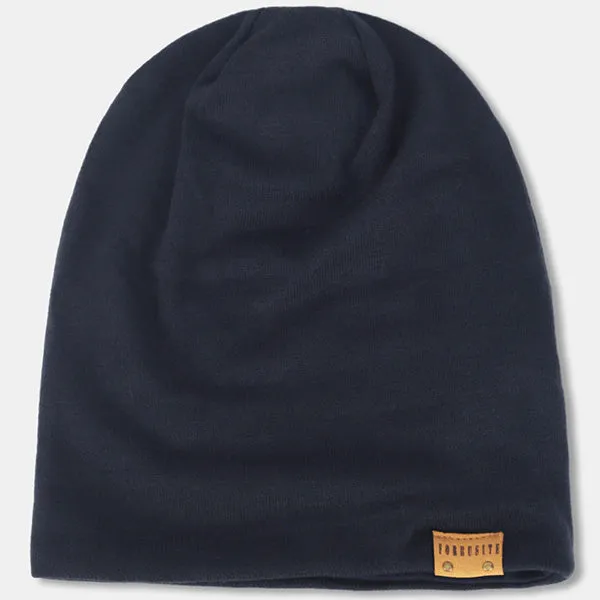Men Jersey Long Slouchy Beanie Hat B010