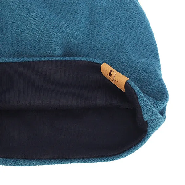 Men Jersey Long Slouchy Beanie Hat B010