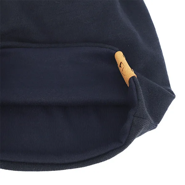 Men Jersey Long Slouchy Beanie Hat B010