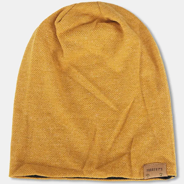 Men Jersey Long Slouchy Beanie Hat B010