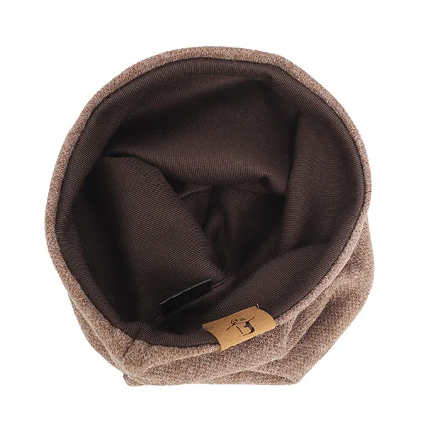 Men Jersey Long Slouchy Beanie Hat B010