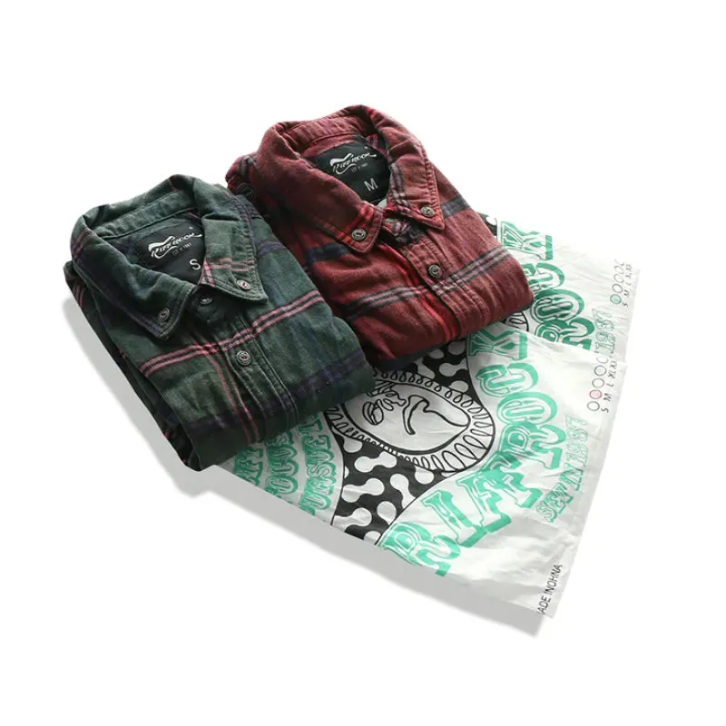 Men's Plaid Versatile Cotton Long Sleeve Shirt