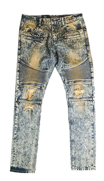 Pete Biker Denim (Black Acid)