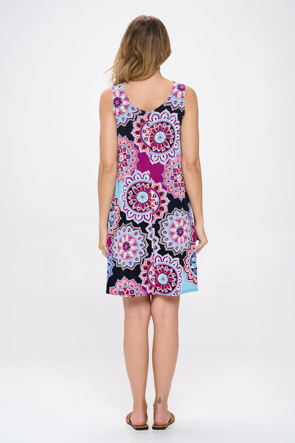 Print Missy Tank Dress-7003BN-TRP1-W439