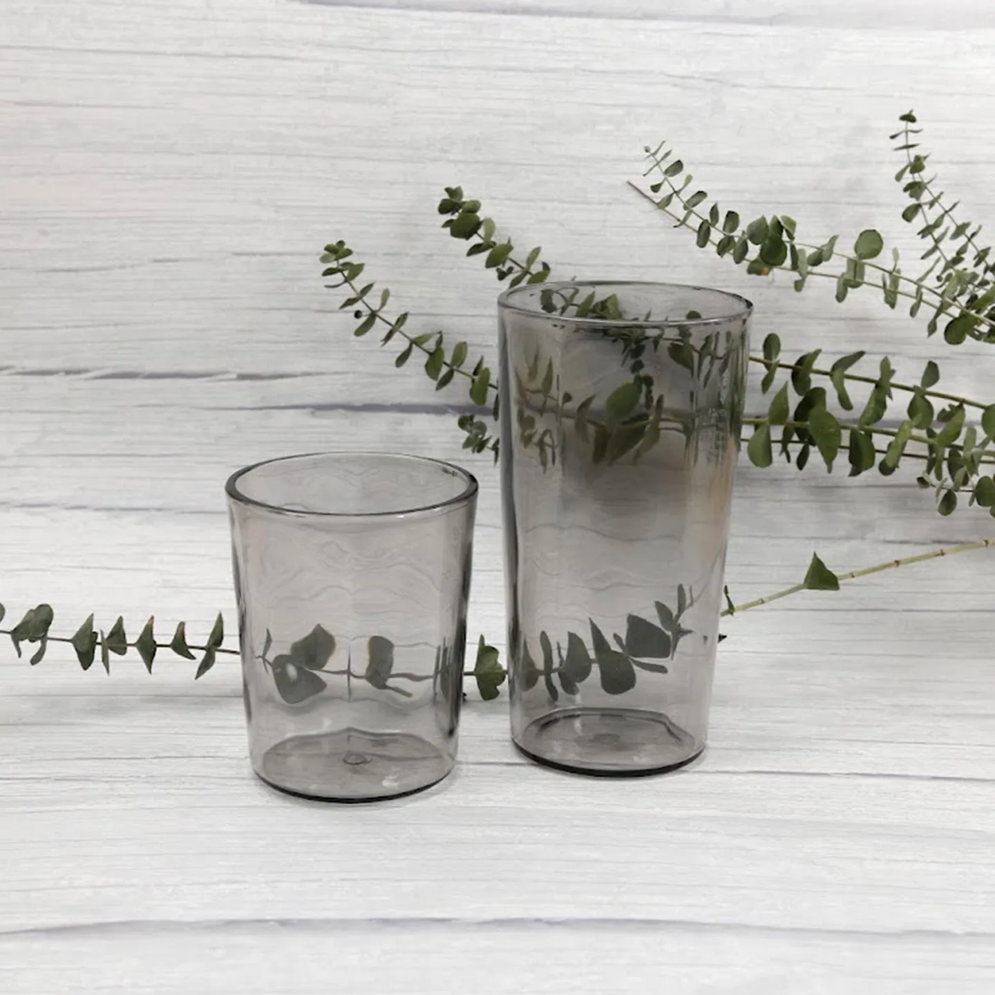 Rustic Outdoor Acrylic Tall Tumbler / 23oz Gray