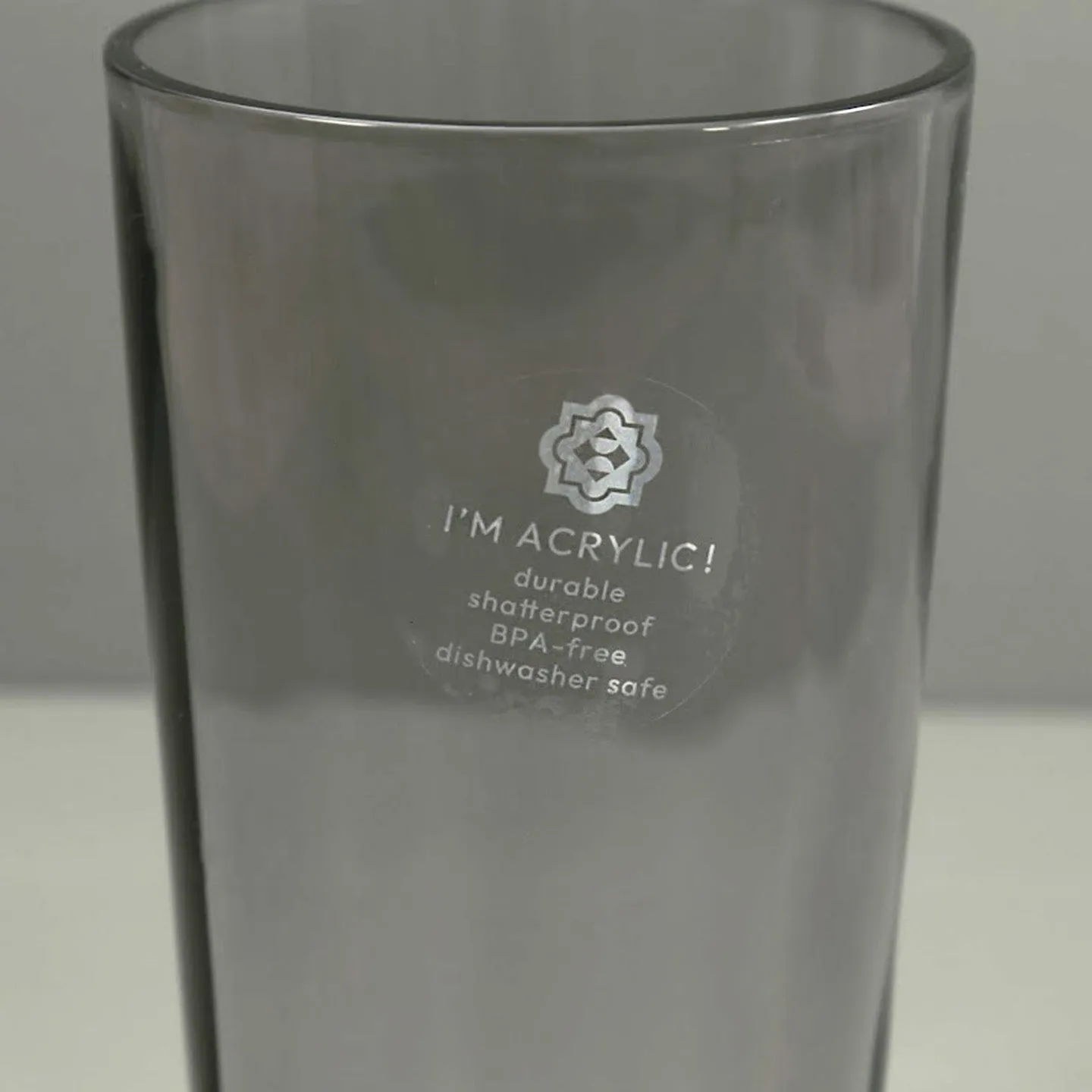 Rustic Outdoor Acrylic Tall Tumbler / 23oz Gray
