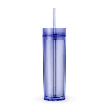 SALE!! Skinny Tumbler - 16 Ounce Skinny Double Wall Tumbler - BPA Free Acrylic Tumbler