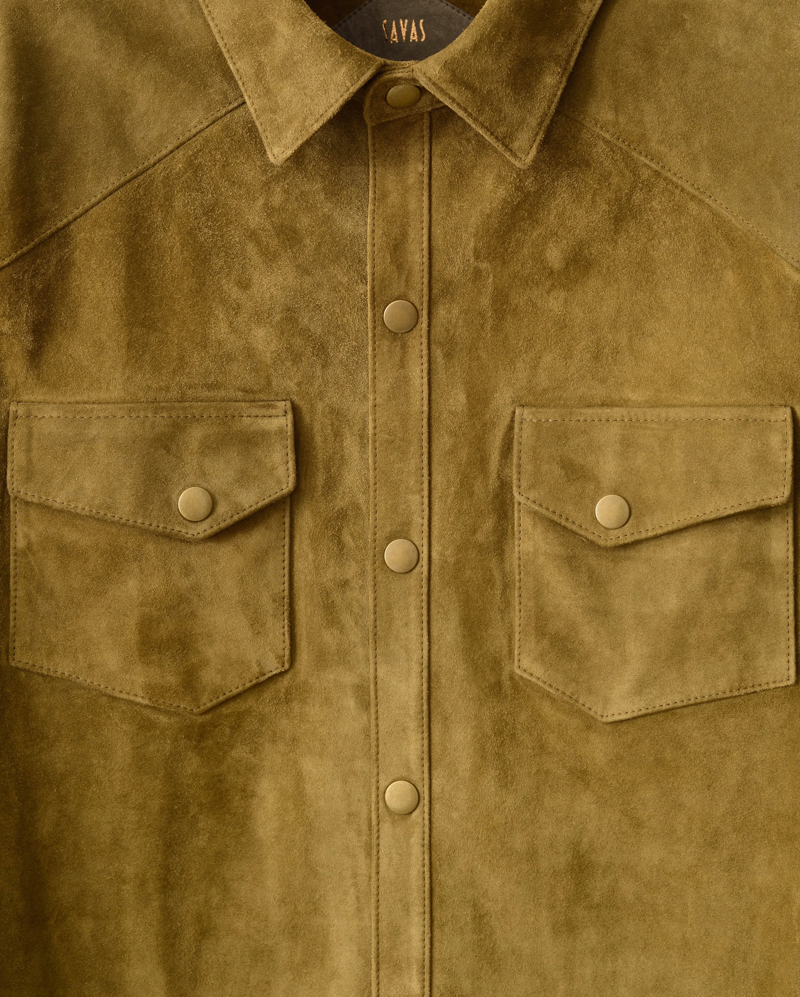 The Hutton: Olive Suede