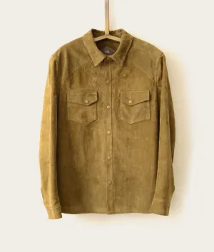 The Hutton: Olive Suede