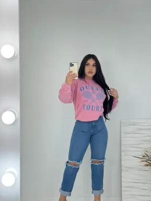 True Queen Of The Court Vintage Sweater