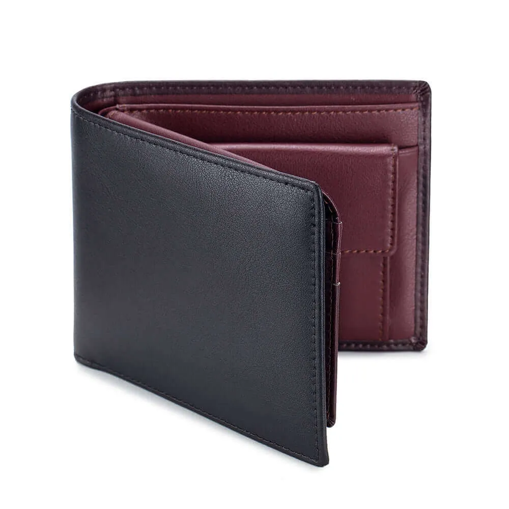 Versatile Leather RFID Folding Wallet