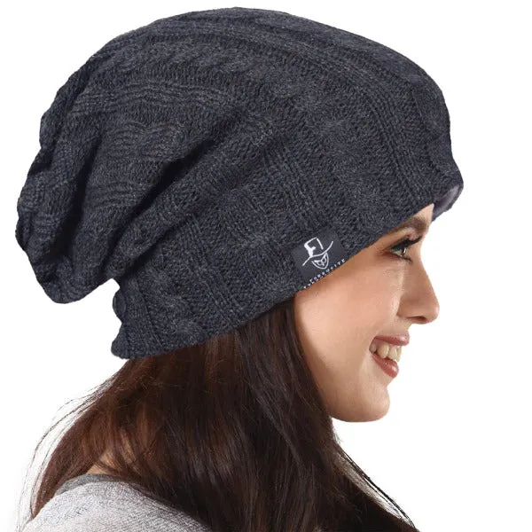 Women Slouchy Cable Beanie Hats B5006