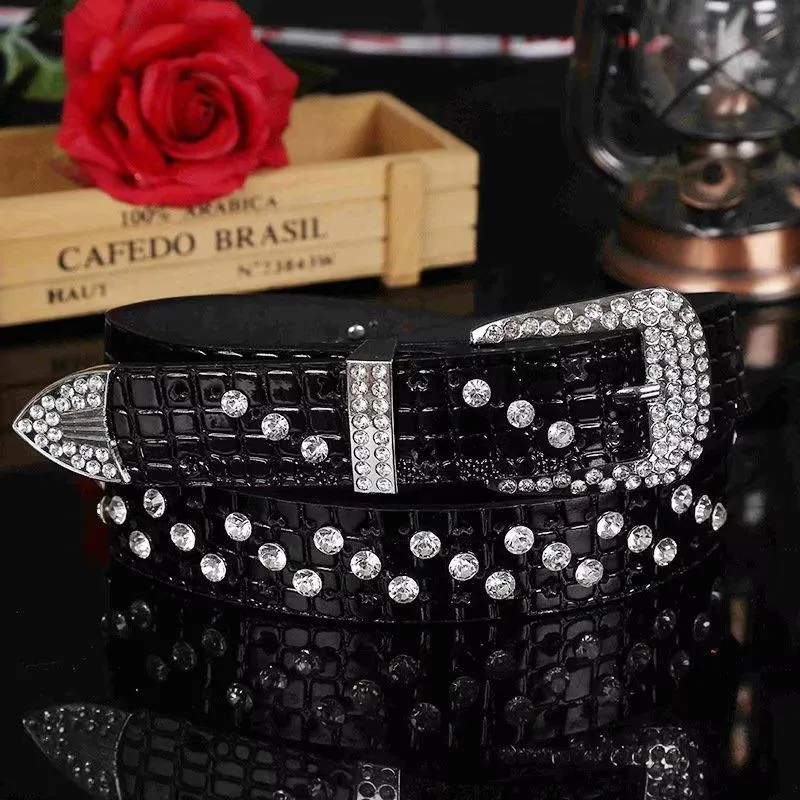 Women's Versatile Rhinestone Belt
